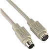 CABLEPELADO cavo Prolunga PS2 Mini DIN 6 Pin 2 metri Beige, Cablepelado