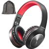 Rydohi Cuffie Bluetooth Over Ear, 68 ore di riproduzione e 3 modalità EQ per la musica. Cuffie wireless con microfono/bassi profondi, audio stereo HiFi pieghevole e leggero per PC, casa, viaggi e ufficio