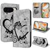 CASAFUNY Cover compatibile con Google Pixel 9 Pro XL, Pelle PU Portafoglio Custodia Magnetica Flip Wallet Case Protettiva Caso con Kickstand Carte Slot per Google Pixel 9 Pro XL, Nero