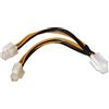 cablepelado - Cavo alimentacion interna Molex 4 Pin Femmina - 4 + 4 pin maschio 0.15 metri