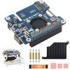 Waveshare PCIe to M.2 Hat+ Adapter with PoE for Raspberry Pi 5, with Cooler Fan, Support NVMe Drive Protocol 2230/2242 M.2 Solid State Drive & 802.3af/at Network Standard, High-Speed Reading/Writing
