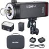 Godox AD200Pro II Pocket Flash Light 200W 2.4G Wireless Speedlite TTL Auto-flash 1/8000s HSS 0.01-1.8s Tempo di riciclo con luce di modellazione bicolore