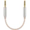 Alphatec Adattatore bilanciato da 4,4 mm a spina bilanciata da 4,4 mm, cavo ibrido OCC argento, dongle di conversione audio Hi-Fi, 20 cm, compatibile con iFi DAC, amplificatore, lettore musicale