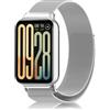 SeNool Cinturino per Xiaomi Smart Band 10 Pro/Smart Band 9 Pro/Smart Band 8 Pro, Braccialetto Acciaio Inossidabile Magnetico Metallo per Xiaomi Redmi Watch 6 / Watch 5 / Watch 4 - Argento