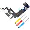 MMOBIEL Connettore Dock Compatibile con iPhone XR - 6.1 inch - 2018 - Presa di Ricarica Cavo Flessibile - Audio Jack/Microfono/Antenna di Ricambio - Incl. Cacciaviti - Nero