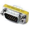 System-S D Sub15 - Adattatore 15 pin maschio a maschio DB15, colore: Grigio