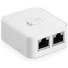 YuLinca Commutatore di rete Gigabit, 10/100/1000Mbps, 2 in 1 Out 1 in 2 Out network, Commutatore manuale bidirezionale per Cat 5, Cat 5e e Cat 6