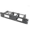 THINGSINRACK ThingsNrack - Supporto a rack per 2 pezzi Apple Mac Mini M4 con telecomando on/off e 2 keystone Ethernet RJ45 (2 x Mac Mini M4)