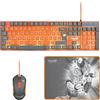 FRTEC - Dragon Ball Super Pack Gaming, Tastiera + Mouse + Tappetino (Compatibile PC) QWERTY