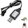 TECHZOCO Cavo di ricarica USB per auto RC, caricabatteria USB connettore SM 2 pin, adatto per auto RC, barca RC, aereo, drone, modellini e altri giocattoli di controllo remoto, SM-2P, 250 mA 4,8 V