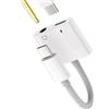 zoyuzan Adattatore USB C a 3,5 mm per cuffie (2 in 1) Cavo di ricarica Type-C Splitter per auto DAC Cavo audio AUX Jack per cuffie per iPhone15 Connettore auricolari Presa per iPad compatibile per Samsung