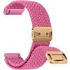 ZoRoll 20mm Nylon Cinturino per Amazfit Active 2/Active/GTS 4/4 Mini/3/2/2e/GTR/Bip 3/3 Pro, Magnetica Chiusura Regolabile Cinturini, Sportivo Ricambio per Garmin Vivoactive 6/5 - Rosa brillante 4#