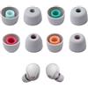 HAPPOW 4 paia di tappi per le orecchie per Sony WF-1000XM5/WF-1000XM4/WF-1000XM3/WF-C700N/WF-XB700/WF-C500, in silicone, antiscivolo, riducono il rumore in 4 misure (grigio)