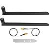 ASHATA Cavo a SMA, Scheda NGFF M.2 WiFi BT, Antenna 2 Pezzi 8DB per Ampio Raggio, Supporto Wireless NGFF 802.11a, 802.11b, 802.11g, 802.11n, 802.11ac