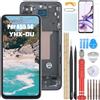 YHX-OU 6.6'' Blu+Telaio Schermo per Samsung Galaxy A55 5G A556B LCD Display Touch Screen Digitizer Ricambio Assembly con Utensili Inclusi + Vetro temperato