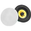 Pronomic CLS-880 WH Altoparlante da Incasso High-End in Tessuto, 2 Vie, Woofer 8/203 mm, Tweeter 0,75/19 mm, 80/160/320 Watt RMS/Power/Massima, Equalizer, Crossover, bianco.
