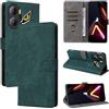 BELLA BEAR Cover ZTE Nubia Neo 3 5G, [Tecnologia di Blocco RFID] Custodia per ZTE Nubia Neo 3 5G, Custodia ZTE Nubia Neo 3 5G con [Supporto Scheda] [Funzione Kickstand]-Verde