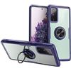 SORAKA Cover Trasparente per Samsung Galaxy S20 FE con Supporto anello,Cover Acrilico trasparente Custodia Samsung Galaxy S20 FE 5G con piastra metallica per Supporto Auto Smartphone Magnetico