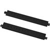 GeeekPi 2 traverse in alluminio da 25,4 cm con fori per viti preforati per DeskPi RackMate T0/T1/T2 Server Cabinet (nero)