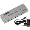 KALEA-INFORMATIQUE Splitter Video HDMI 2.0 4K 60Hz Che duplica in Modo identico 1 Sorgente di Ingresso su 4 uscite simultanee. Supporta la Gestione CEC e EDID, HDCP 2.2