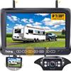 Yakry S33-Y27 - Telecamera di retromarcia wireless FHD 1080P da 17,8 cm con sistema DVR per camper, rimorchi, camion, quinte ruote, barche