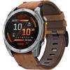 BOJYS Pelle Cinturino per Garmin Fenix 7, 22mm QuickFit in Pelle Cinturino per Fenix 8 47mm/FEnix 7 Pro/7 Solar/7 Pro Solar/6/6 Pro/6 Solar/5/5 Plus/Forerunner 965/955/945/935/Instinct Solar/Instinct 2