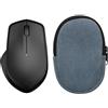 kwmobile Custodia Mouse Wireless per HP 280M Silent/Logitech M705 - Cover Mouse Wireless Gaming con Cerniera - Astuccio in Velluto a Coste e Neoprene - Blu Vintage