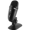 Cyber Acoustics Microfono a condensatore USB di Alta qualità con luci LED Colorate, con Doppio Schema di Registrazione, Compatibile con PC e Mac (CVL-2009)