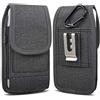 miadore Fondina da cintura in nylon per cellulare, compatibile con iPhone 17, 16, 15, 14, 13, 12 Pro,Marsupio verticale universale per cellulari Samsung e Huawei (per smartphone da 5,5)