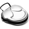 SHEAWA Custodia da viaggio in EVA per Airpods Max, custodia portatile per cuffie, impermeabile, borsa protettiva (argento)