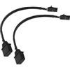 Be In Your Mind Cavo Adattatore RGB Standard a 3 Pin Adattatore ARGB da 2 Pezzi Compatibile con Corsair Commander PRO Lighting Node PRO Commander Core XT