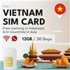 travSIM Vietnam SIM card | 12GB di dati | Velocità 4G/5G | Roaming 0 in Indonesia e in più di 5 paesi in Asia | Funziona su dispositivi iOS e Android | La SIM Vietnam è valida per 30 giorni