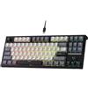 RK ROYAL KLUDGE C87 HE Tastiera da gioco a scatto rapido, 87 tasti TKL Wired RGB tastiera meccanica, 80% effetto Hall tastiera con interruttore magnetico W/punto di azionamento regolabile, frequenza