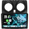 SIXWIN 8 Core 4+64G Android 15 Autoradio per Nissan Qashqai J10 2006-2016 con CarPlay/Android Auto/DSP,9 HD Navigatore GPS WiFi Bluetooth 5.0 USB FM RDS Radio Mirror Link 32 band EQ+Telecamera