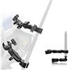 WEWOGA Moto Montaggio Kit Compatibile con Insta360 X5-X,Osmo 360, OSMO NANO Telecamera Supporto Manubrio Doppio Morsetto Compatibile con GoPro 13-3 Riprese Cavallo Registrazioni ATV UTV Barca (Senza Bastone)