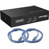 Sienoc 1 dispositivo USB 2.0 tipo A out 2 USB TIpo B 2 porte dispositivo sharing switch KVM (cavo incluso)