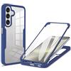 RonRun Cover per Samsung Galaxy A36 5G/A56 5G, 360 Gradi Antiurto Custodia con Protezione Schermo Integrata Trasparente Rugged TPU Bumper Doppia Protettiva Cover per Galaxy A36 5G/A56 5G - Blu