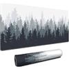 Zixrmor Tappetino per mouse XXL - 900 x 400 mm - Mouse Pad Large Size - migliora precisione e velocità XXL geometria tappetino per mouse (foresta)