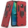 MaiJin Compatibile con Mate 20 Pro Cover, Custodia Armor Anello Cavalletto (Funziona con il Supporto Magnetico per Auto) Case Paraurti per Huawei Mate 20 Pro (Rosso)