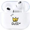 AKABEILA Apple AirPod 3 Custodia Carina Compatibile con Wireless AirPods 3 Caso Carino Regina Custodie Per Ragazze Custodie Silicone Antiurto Protezione Completa