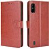 BellaCase Custodia Wiko Y81 [Custodia portafoglio] [Staffa] [Slot per schede] [Flip Cover magnetica] Compatibile con lo smartphone Wiko Y81(Marrone)
