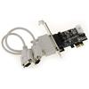 KALEA-INFORMATIQUE Scheda controller PCIe seriale RS232 POS con 2 porte UART COM DB9 alimentate. Alimentazione seriale 5V 12V, chipset OXFORD OXPCIe952