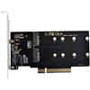 xiwai Dual 2X NVME M.2 AHCI a PCIE Express 3.0 Gen3 X8 X16 Raid Card VROC Raid0 Hyper Adapter