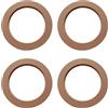KeaJuidy 4 anelli distanziatori per altoparlanti in MDF, diametro interno 14,5 cm, diametro esterno 18,6 cm, anelli in legno universali per altoparlante auto da 6,5 pollici