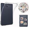 Nivafer Cover + 50 adesivi per 6 Kobo Clara Colour(2024) & Kobo Clara BW(2024) & Kobo Clara 2E (2022), trasparente custodia protettiva per e-book, morbida custodia in silicone