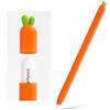 ELETIUO Cover in silicone a forma di carota compatibile con Apple Pencil di seconda generazione, custodia protettiva compatibile con iPad Pro 11 da 12,9 pollici