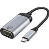 chenyang CY usb-c USB 3.1 tipo C a VGA 1080P HDTV adattatore cavo con custodia protettiva in alluminio argento