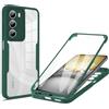 RonRun Cover per Realme C75 4G, 360 Gradi Antiurto Custodia con Protezione Schermo Integrata Trasparente Rugged TPU Bumper Doppia Protettiva Cover per Realme C75 4G - Verde