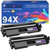 Tito-Express EcoSerie 94X CF294X Toner compatibile per HP CF294X Toner per HP LaserJet Pro M118dw MFP M148dw M148fdw M14fw M148 Series M149fdw M149fw M149fw Nero Multipack 2 94A CF294A