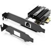GigaPlus Scheda di rete PCI-e4.0 X1 10Gbe, controller Marvell AQC113, NIC con porta RJ45 Base-T 10G, scheda Ethernet GiGaPlus 100/1000/2500/10000Mbps, adattatore Ethernet 10Gb supporta Windows10/11
